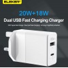 ELEKER 38W 雙USB 充電器 ( TYPE-C PD/USB QC)
