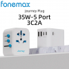 Fonemax 35W Journey Adapter 5 Ports 快充 旅行充電器