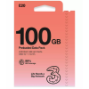3UK (英國歐洲) 100GB 30日通話卡