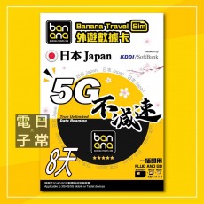 Banana (日本) 無限任用 8日不限速