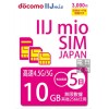 Docomo IIJ (日本) 10GB 5日卡