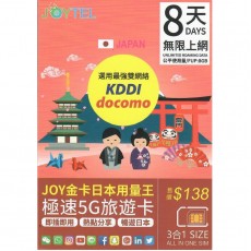 JOYTEL (日本) 8GB 8日卡