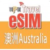 TOPSI eSIM (澳洲) 20日 無限任用 放題不限速