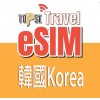 TOPSI eSIM (韓國) 10日 無限任用 放題不限速