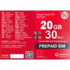 Vodafone (歐洲英國) 20GB 30日卡