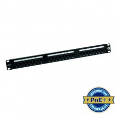 Ultima UK Cat.5e 24 Port RJ45 Rear Punch Patch Panel, full loaded