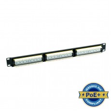 Ultima UK Cat.5e 24 Port RJ45 Rear Punch Patch Panel, full loaded