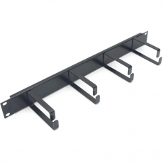 Ultima UK Cable Management Panel 4 Vertical Rings, Black, 1U (778814)