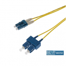 Ultima UK OS2 LC-SC Fibre Patch Leads, Yellow