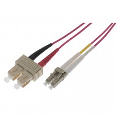 Ultima UK OM4 LC-SC Fibre Patch Leads, Violet