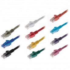 Ultima UK Cat.6 UTP LZSH Moulded Patch Leads, Dark Blue