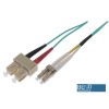 Ultima UK OM3 LC-SC Fibre Patch Leads, Aqua