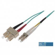 Ultima UK OM3 LC-SC Fibre Patch Leads, Aqua