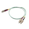 Ultima UK OM3 LC-SC Fibre Patch Leads, Aqua
