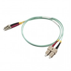 Ultima UK OM3 LC-SC Fibre Patch Leads, Aqua
