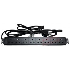 Ultima UK Power Distribution Unit, Horizontal, 8way 13A UK socket C14 Plug